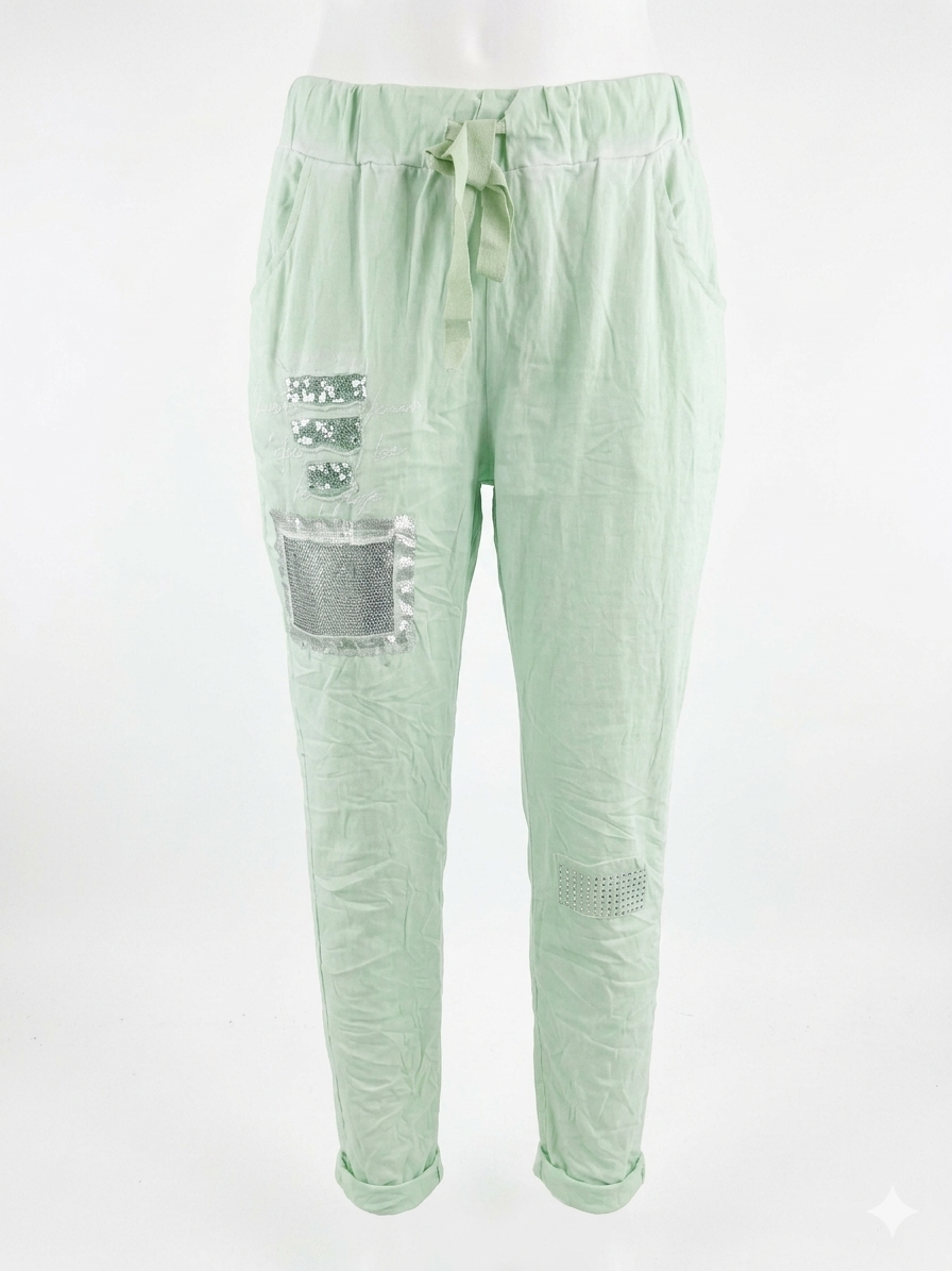 Italian magic pants Aqua