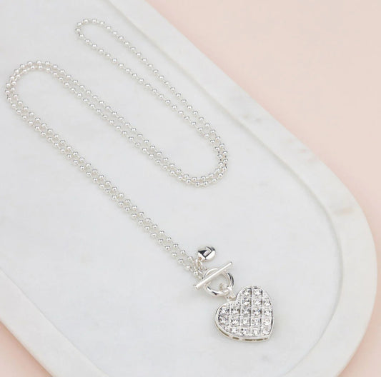 BLING HEART NECKLACE