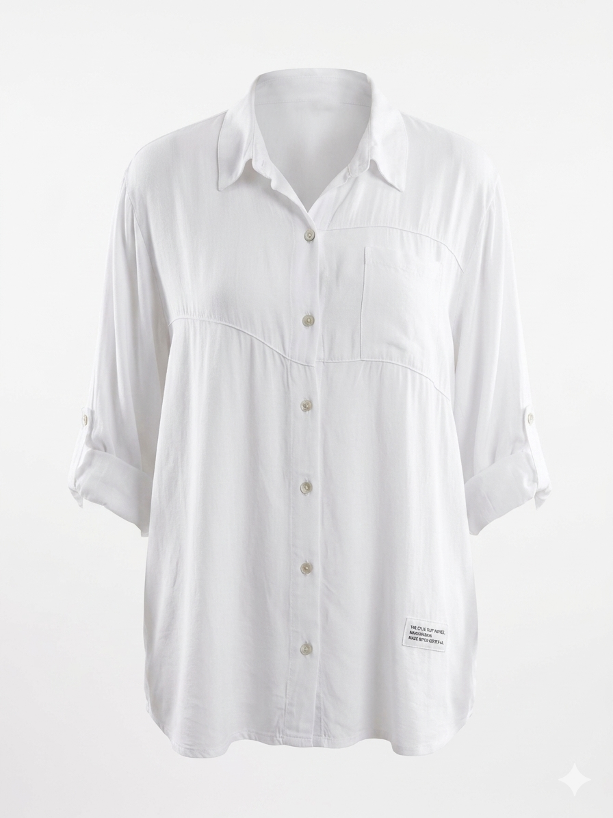 Loose fit white top