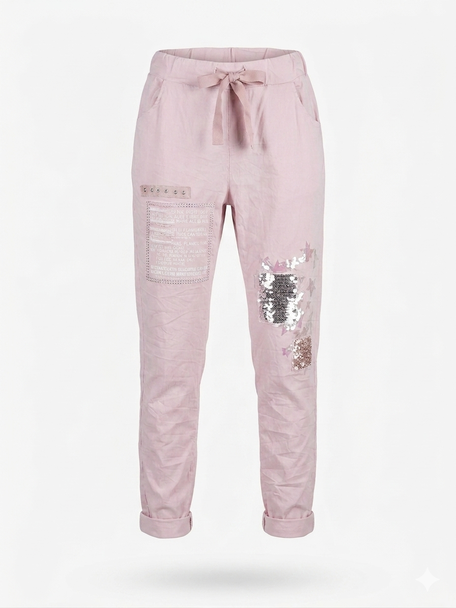 Foil pink Magic Pants