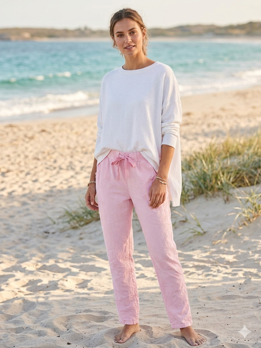 Straight leg pink Magic Pants