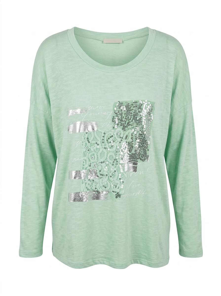 Italian Aqua top