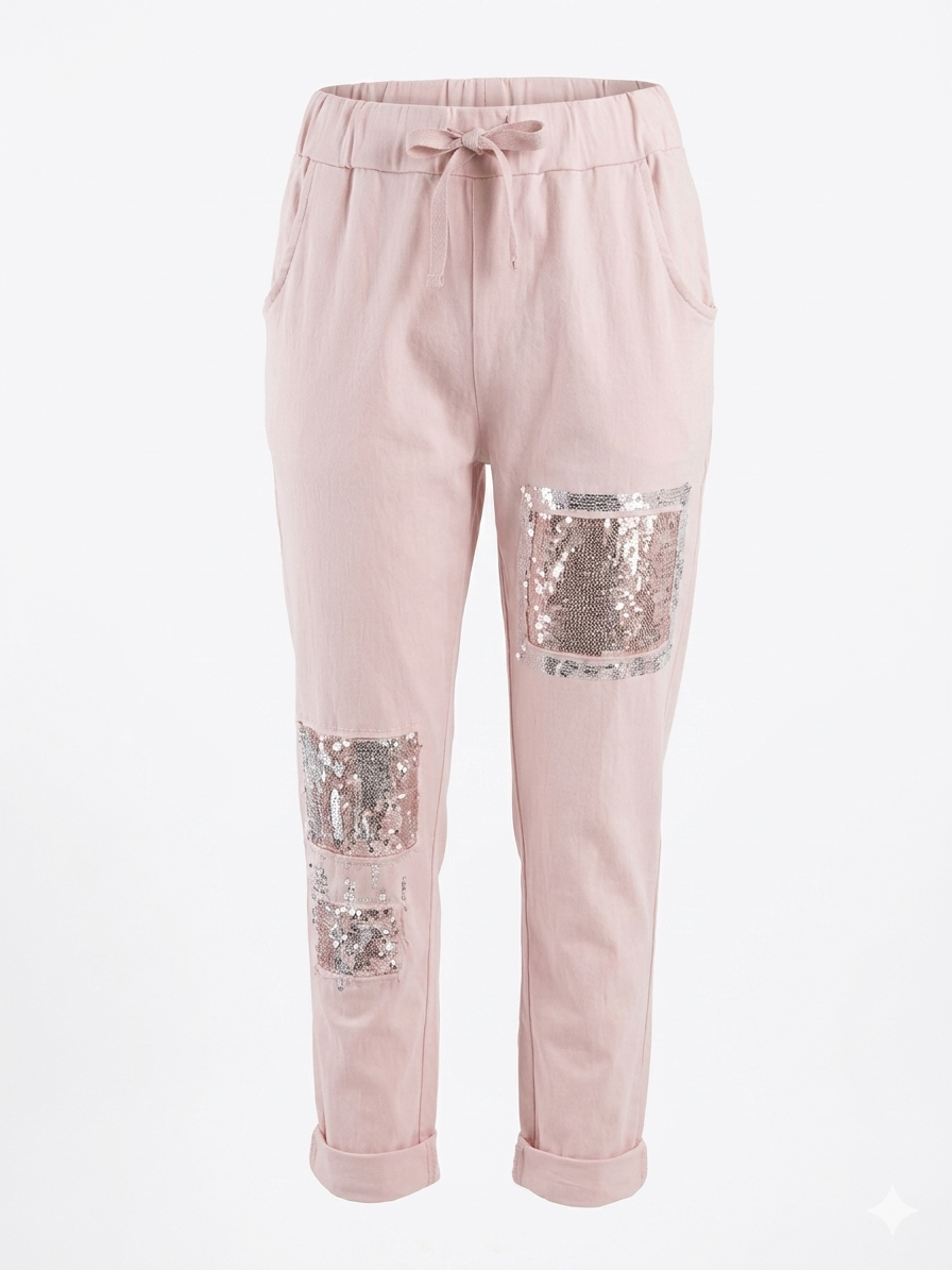 Plus size pink Magic Pants
