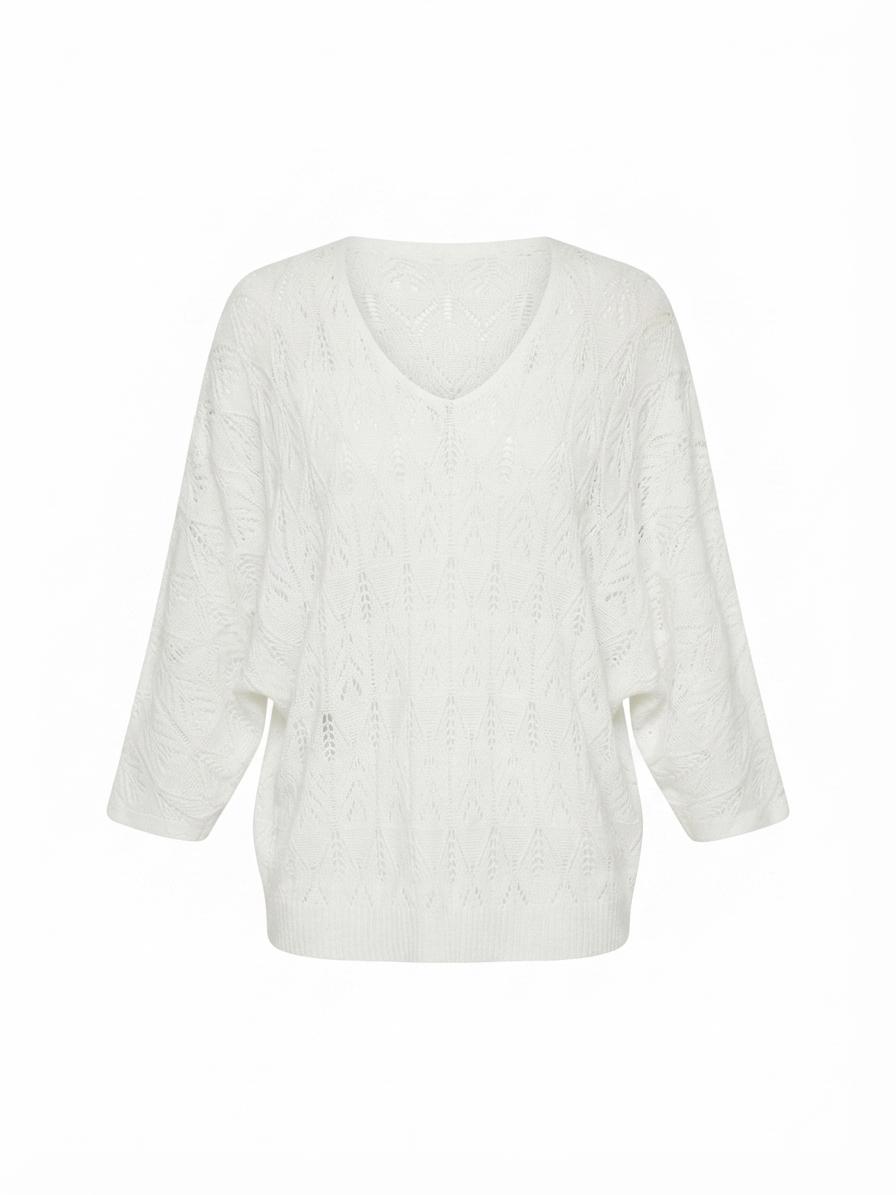 Abby soft knit jumper white